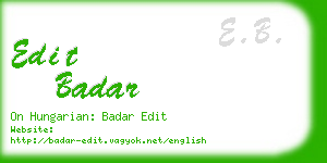 edit badar business card